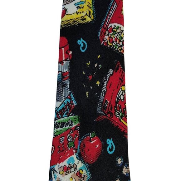 Rare Vintage General Mills Cereal Celebration Tie 100% Silk - Picture 12 of 14